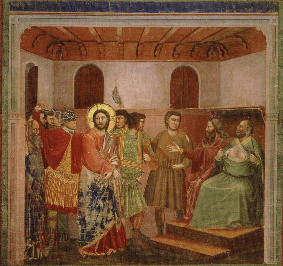 GIOTTO di Bondone jesus infor oversteprasten kajafas